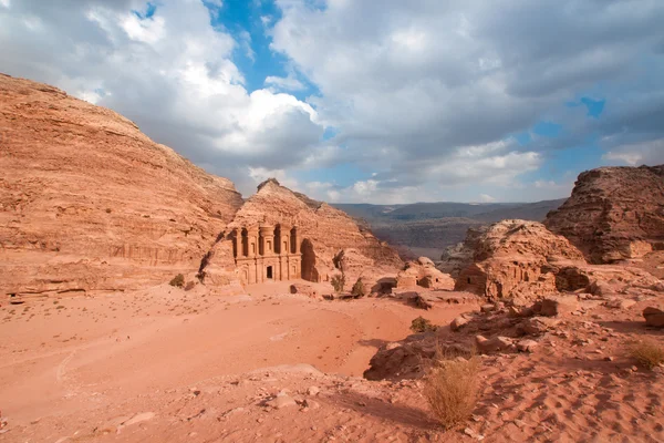 Kloster i petra, Jordanien — Stockfoto