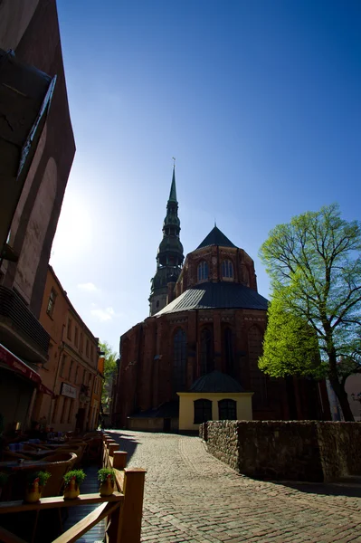 Beautiful streets old of Riga — Stock Photo, Image