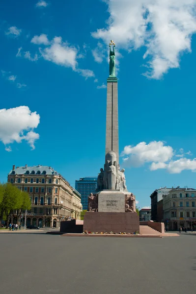 The Freedom Monument in Riga — Stock Photo, Image