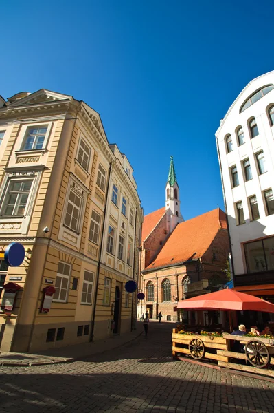 Beautiful sunny day in Riga — Stock Photo, Image