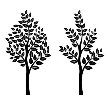 Black tree clipart