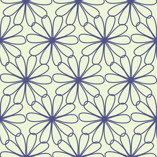 Motif floral sans couture dans un style rétro — Image vectorielle