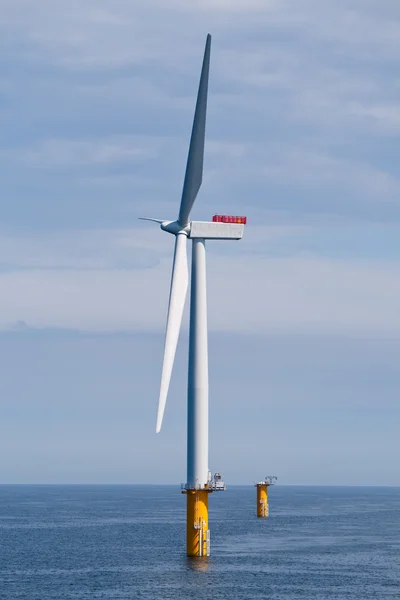 Offshore windturbine Stockafbeelding