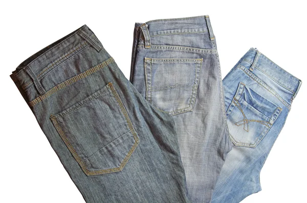 Folded jeans — Stock Photo, Image