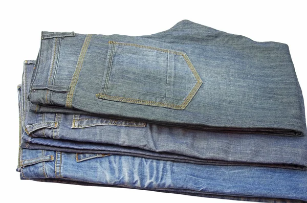Folded jeans — Stock Photo, Image