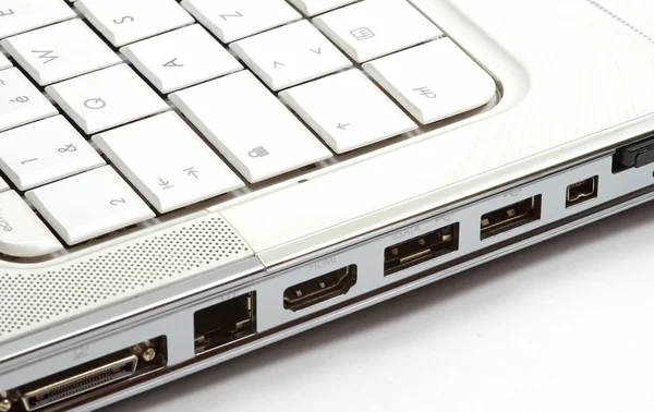 Ports on side of laptop — Stock Photo, Image
