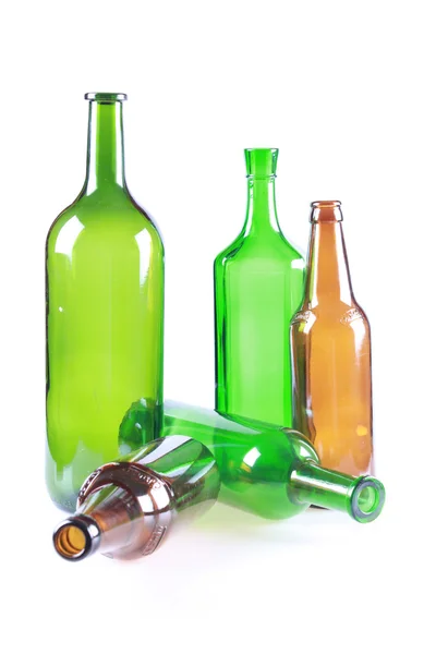 stock image Wine bottles close-up