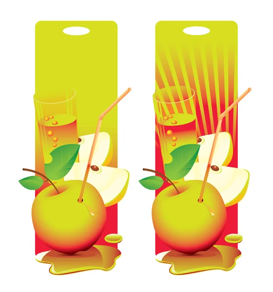 Frischer Apfel — Stockvektor