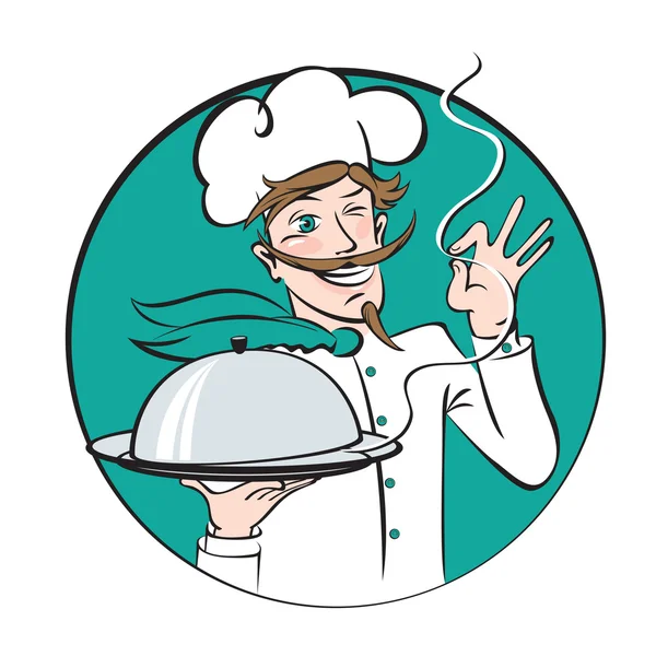 Smiling chef — Stock Vector