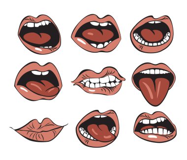 Nine mouths clipart