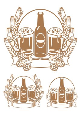 Beer bottle ear clipart