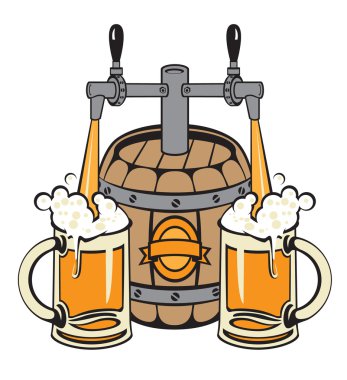 Barrel of beer clipart