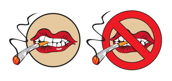 喫煙しません。 — ストックベクタ