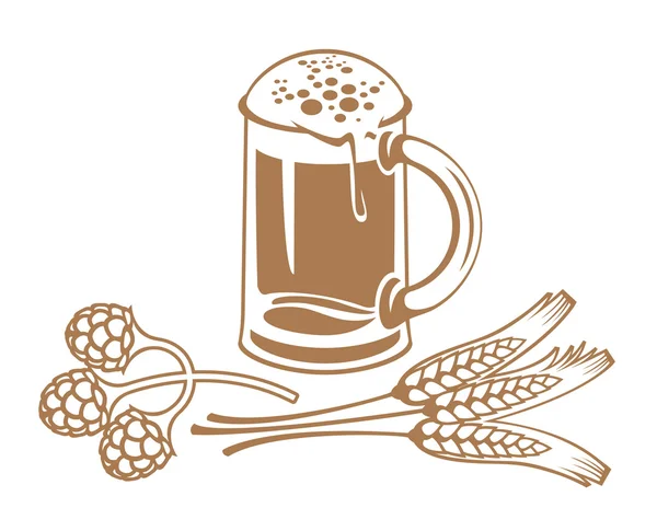 Солодовое пиво — стоковый вектор