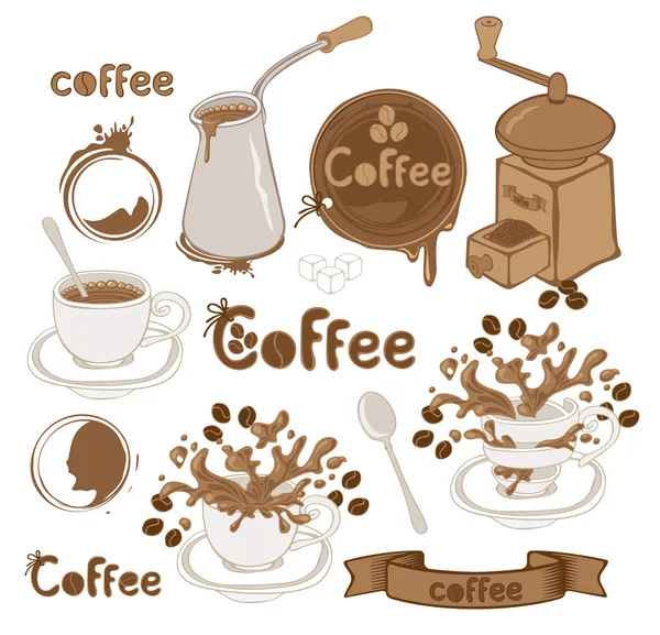 Тема кофе — стоковый вектор