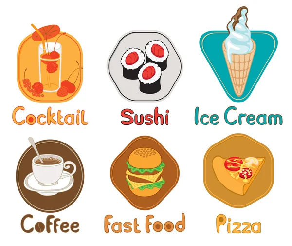 Types d'aliments — Image vectorielle