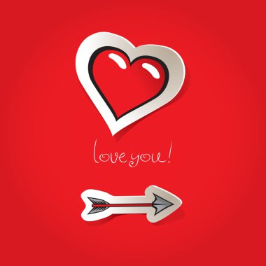 Arrow and a heart clipart