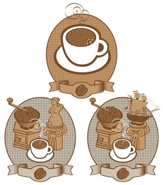 Кофе винтажный — стоковый вектор