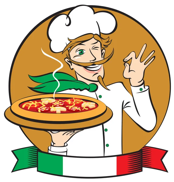 Chef italien — Image vectorielle