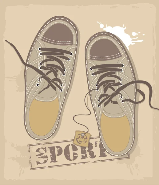 Spor ayakkabıları — Stok Vektör