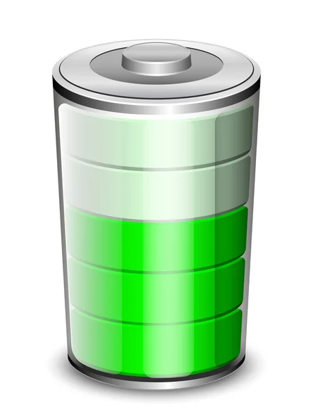 ベクトル電池アイコン — ストックベクタ