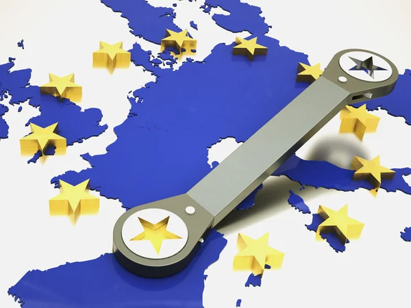 Repair of european union — Stock Photo, Image