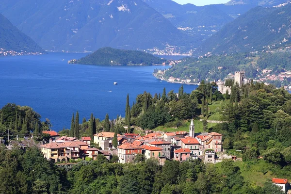 Lago di Como - Castello di Vezio — Zdjęcie stockowe