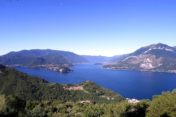 Panorama del lago de como Imagen De Stock