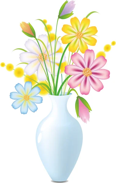 花瓶の中の花 — ストックベクタ