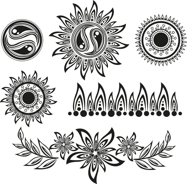 Set di tatuaggio — Vettoriale Stock