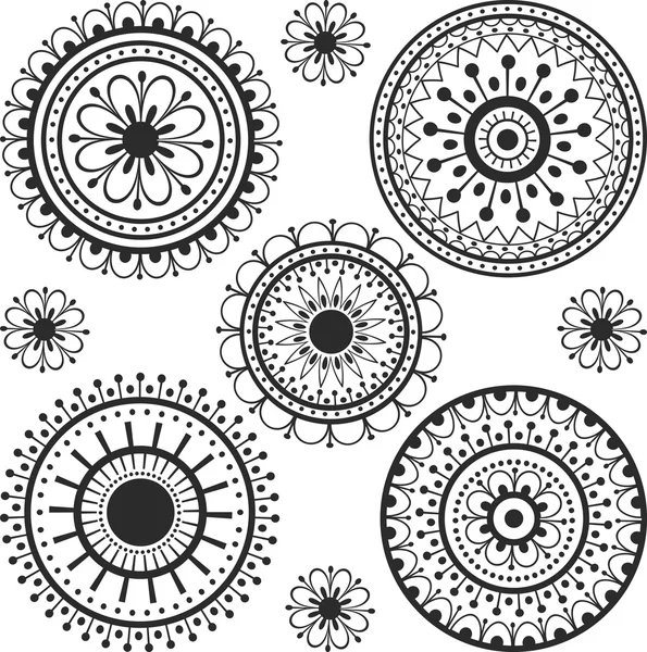 Tatouage en cercle — Image vectorielle