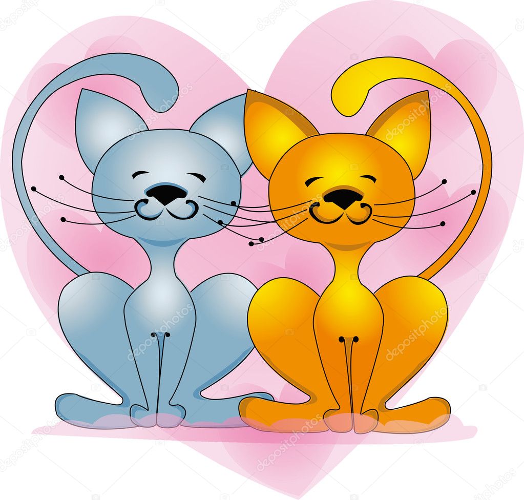 Cats in love