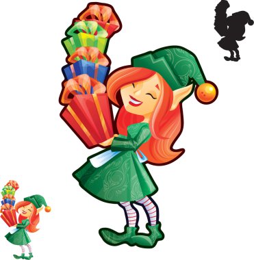 Elf kızı tam elle hediye
