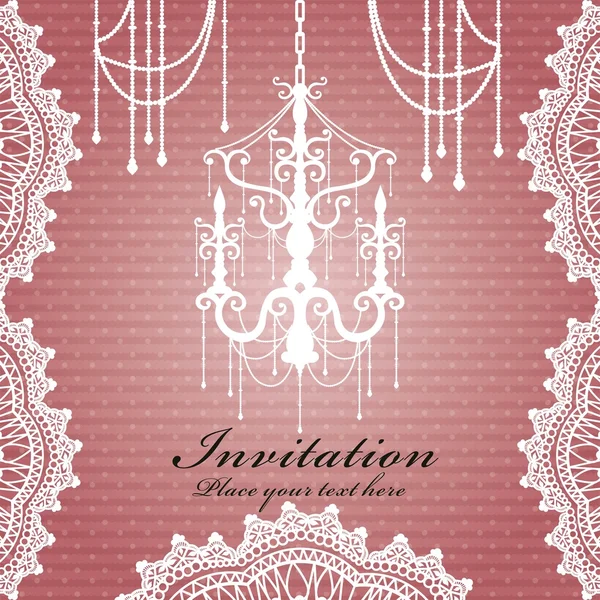 Luxury chandelier background design — Stock Vector