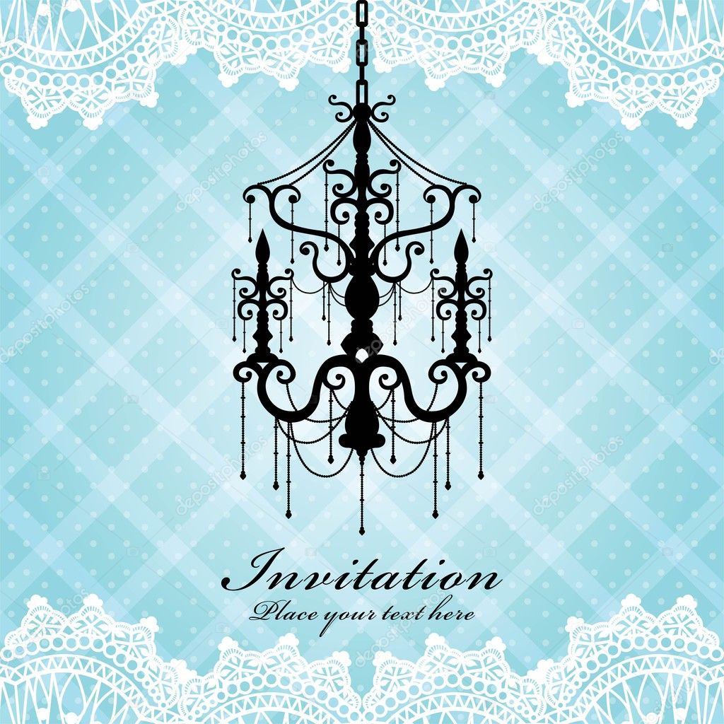 Luxury chandelier background design