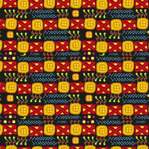 Textura ornamental de arte étnico primitivo — Vector de stock