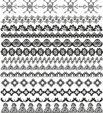 Ornamental decor for design clipart