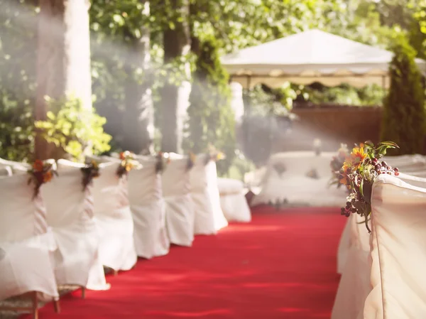 Wedding red carpet to Altar Royalty Free Stock Images
