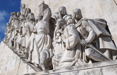 Close Up Monument to the Discoveries at Lisbon, Portugal clipart