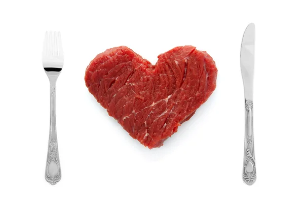 Серце м'яса — стокове фото
