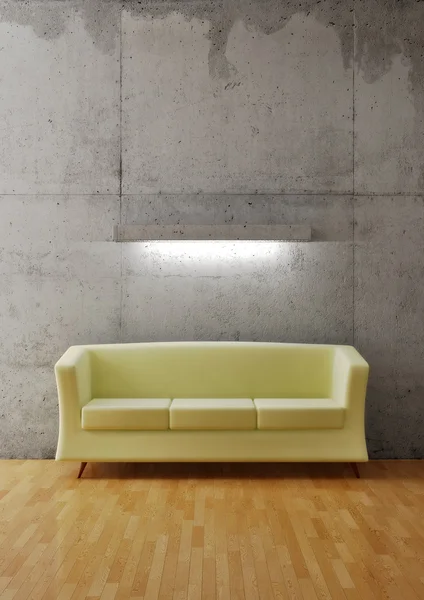 Quarto vazio com sofá — Fotografia de Stock