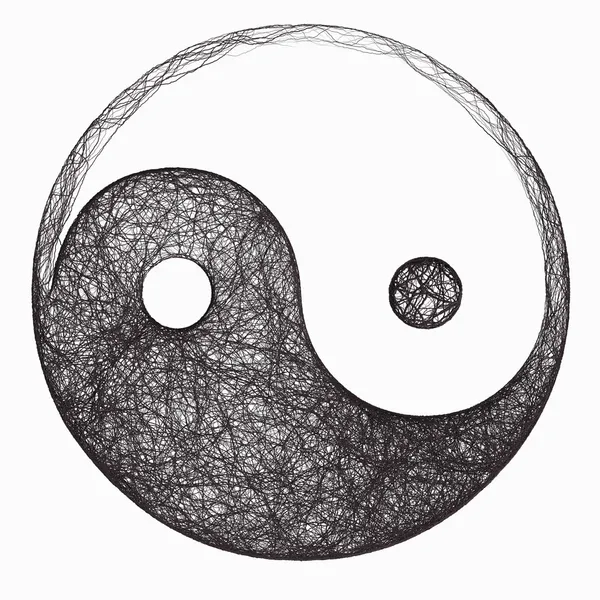 Yin Yang-Symbol Stockfoto