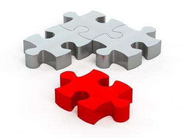 Jigsaw pieces clipart