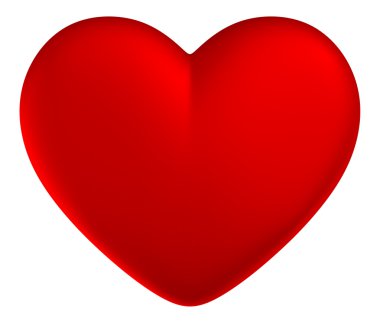 Red heart clipart