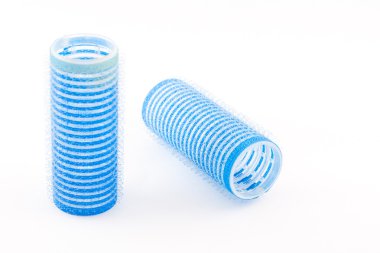 Blue hair roller clipart