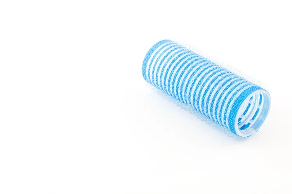Blue hair roller — Stock Photo, Image
