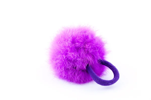 Scrunchie rosa peloso — Foto Stock