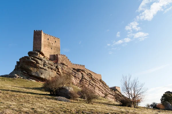 Oud kasteel in molina de aragon, Spanje Stockfoto