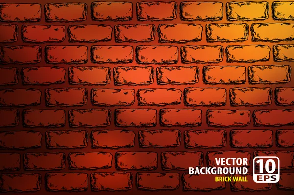 Bricks wall — Stock Vector