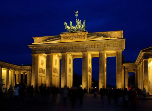 Berlin Brandenburg Gate night 03 — Stock Photo, Image
